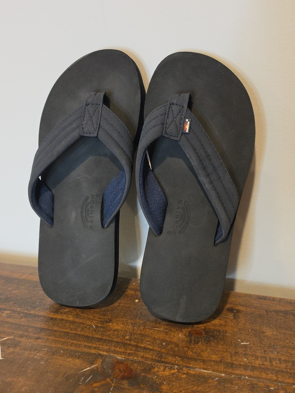 Rainbow Flip Flops Big Kids 2/3 Navy